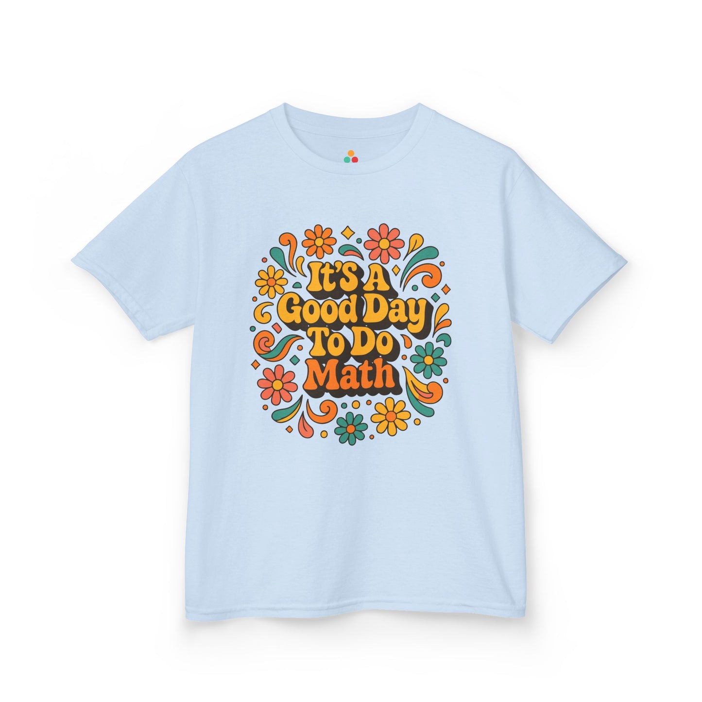 It’s A Good Day To Do Math Retro Floral Kids T-shirt | TEEZOCA It’s A Good Day To Do Math Kids T-shirt