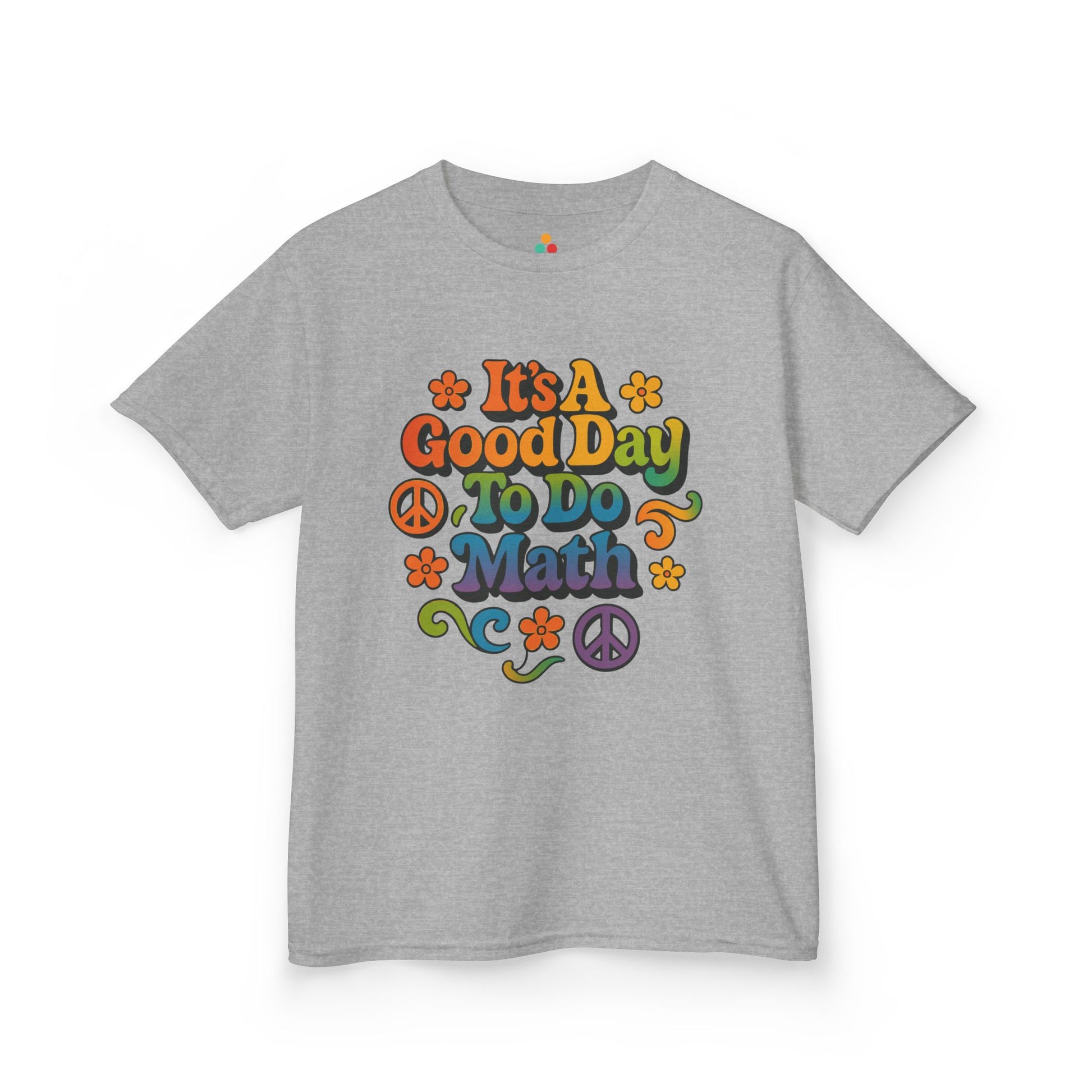 It’s A Good Day To Do Math Retro Rainbow Kids T-shirt | TEEZOCA It’s A Good Day To Do Math rainbow Kids T-shirt
