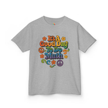 It’s A Good Day To Do Math Retro Rainbow Kids T-shirt | TEEZOCA It’s A Good Day To Do Math rainbow Kids T-shirt