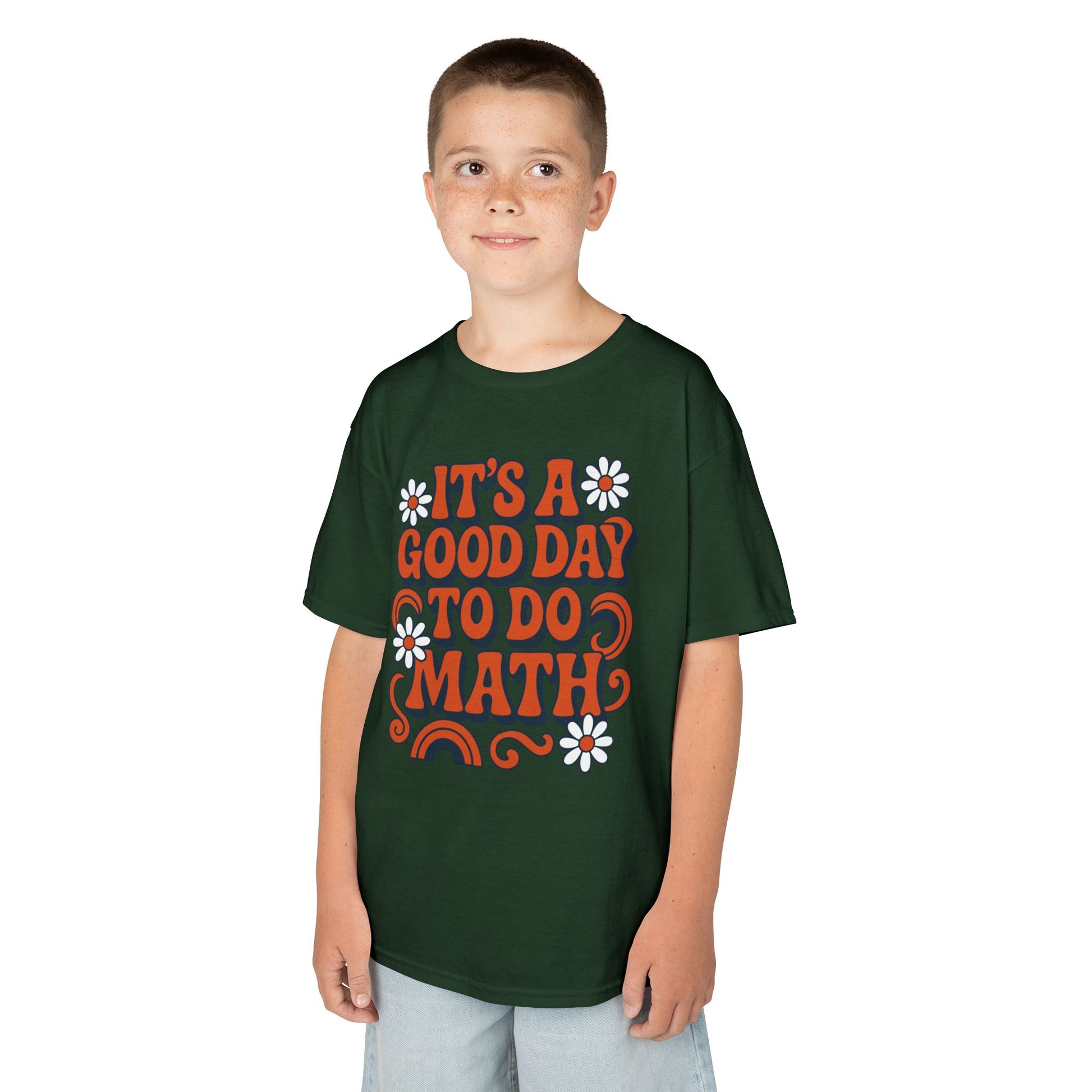 It’s A Good Day To Do Math Retro School Kids T-shirt | TEEZOCA colorful school math graphic Kids T-shirt