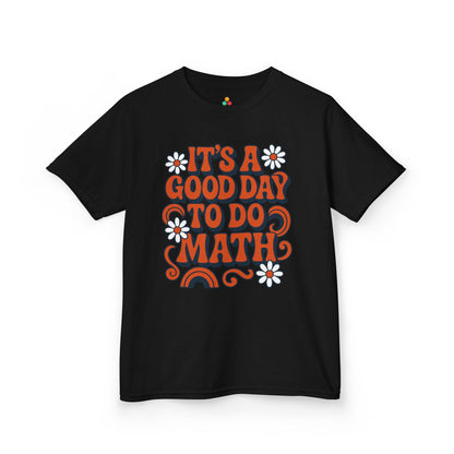 It’s A Good Day To Do Math Retro School Kids T-shirt | TEEZOCA positive math classroom print Kids T-shirt