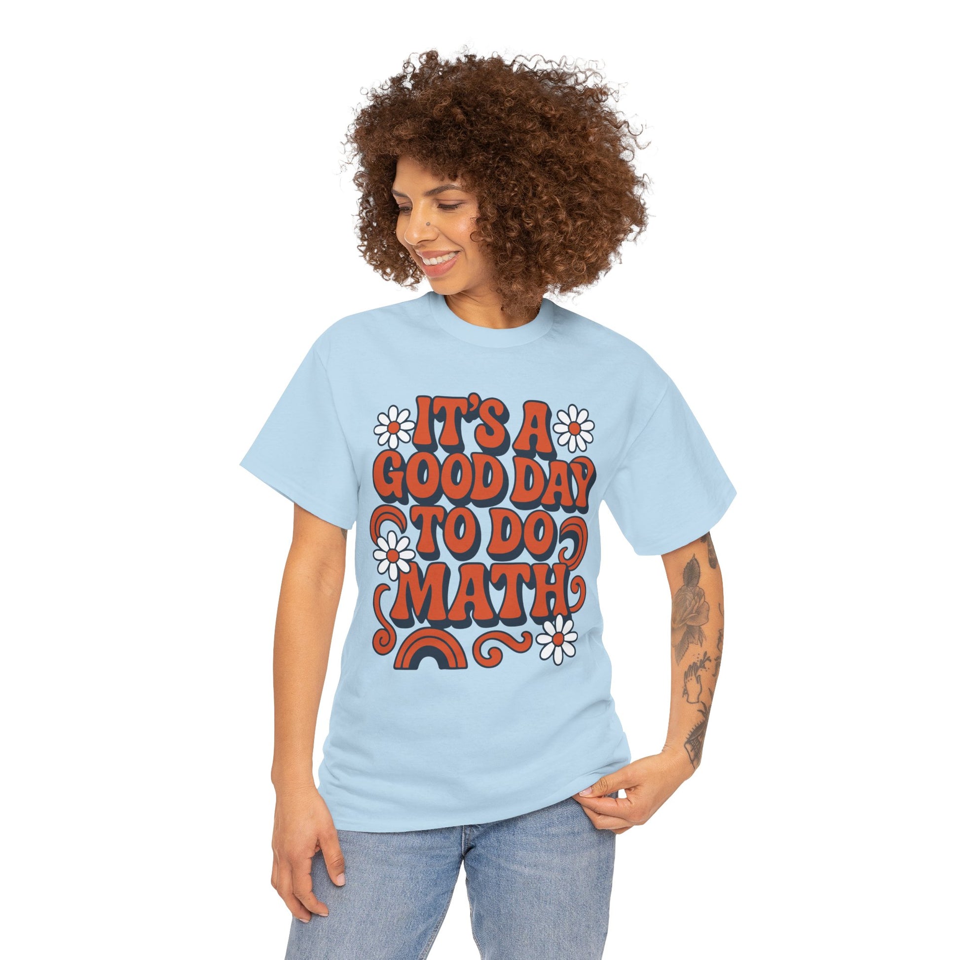 It’s A Good Day To Do Math Retro Unisex T-shirt | TEEZOCA back to school math positivity T-shirt