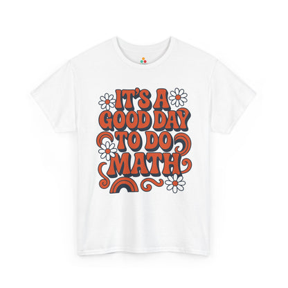 It’s A Good Day To Do Math Retro Unisex T-shirt | TEEZOCA groovy rainbow math teacher Unisex T-shirt