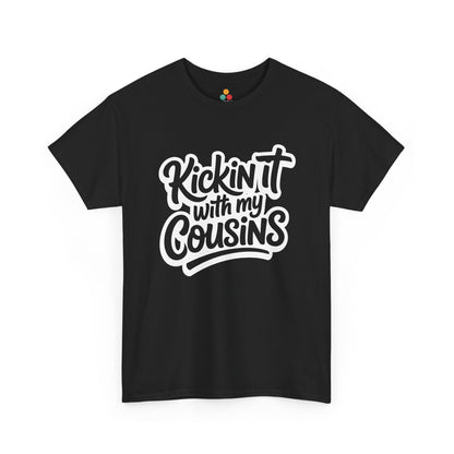 Kickin It With My Cousins T-Shirt – Funny Cousin Crew Tee for Boys and Girls | TEEZOCA 