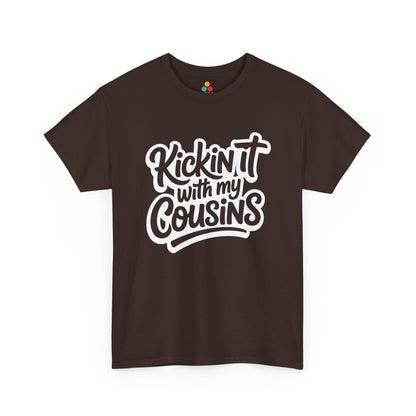 Kickin It With My Cousins T-Shirt – Funny Cousin Crew Tee for Boys and Girls | TEEZOCA 