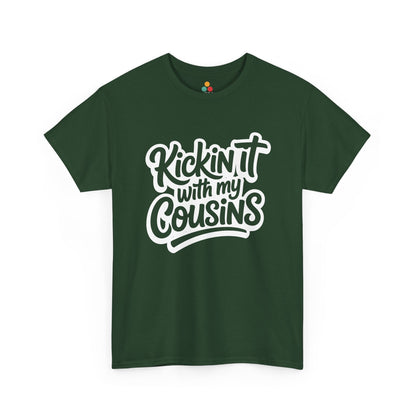 Kickin It With My Cousins T-Shirt – Funny Cousin Crew Tee for Boys and Girls | TEEZOCA 