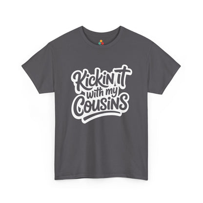 Kickin It With My Cousins T-Shirt – Funny Cousin Crew Tee for Boys and Girls | TEEZOCA 