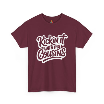 Kickin It With My Cousins T-Shirt – Funny Cousin Crew Tee for Boys and Girls | TEEZOCA 