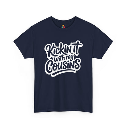 Kickin It With My Cousins T-Shirt – Funny Cousin Crew Tee for Boys and Girls | TEEZOCA 