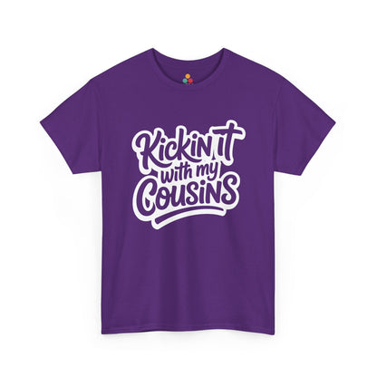 Kickin It With My Cousins T-Shirt – Funny Cousin Crew Tee for Boys and Girls | TEEZOCA 