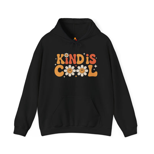 Kind Is Cool Retro Smileys Unisex Heavy Blend Hoodie | TEEZOCA 