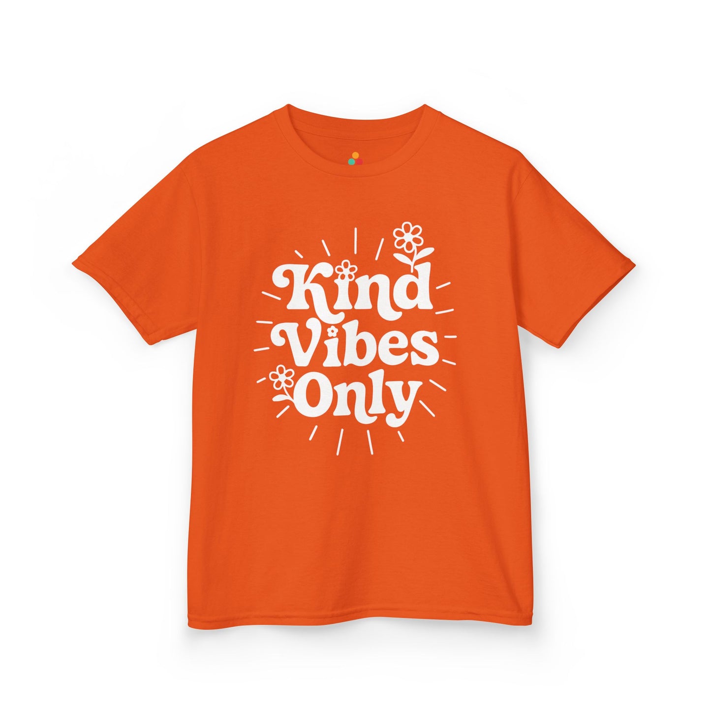 Kind Vibes Only Orange Unity Day Anti-Bullying Kids T-shirt | TEEZOCA Kind Vibes Only orange Unity Day Kids T-shirt