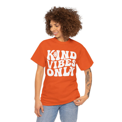 Kind Vibes Only Unisex T-Shirt | Unity Day Kindness Anti-Bullying Tee | TEEZOCA anti-bullying Unisex T-shirt positive kindness slogan