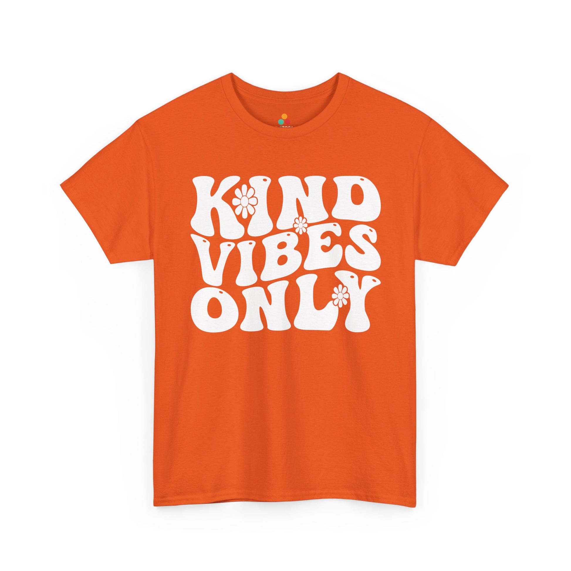 Kind Vibes Only Unisex T-Shirt | Unity Day Kindness Anti-Bullying Tee | TEEZOCA kind vibes only Unisex T-shirt unity day playful typography design