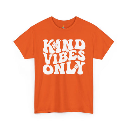 Kind Vibes Only Unisex T-Shirt | Unity Day Kindness Anti-Bullying Tee | TEEZOCA kind vibes only Unisex T-shirt unity day playful typography design