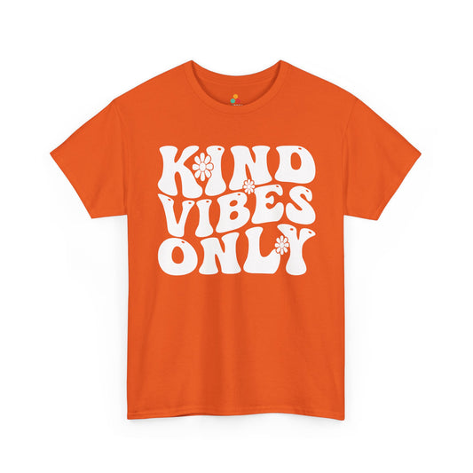 Kind Vibes Only Unisex T-Shirt | Unity Day Kindness Anti-Bullying Tee | TEEZOCA kind vibes only Unisex T-shirt unity day playful typography design