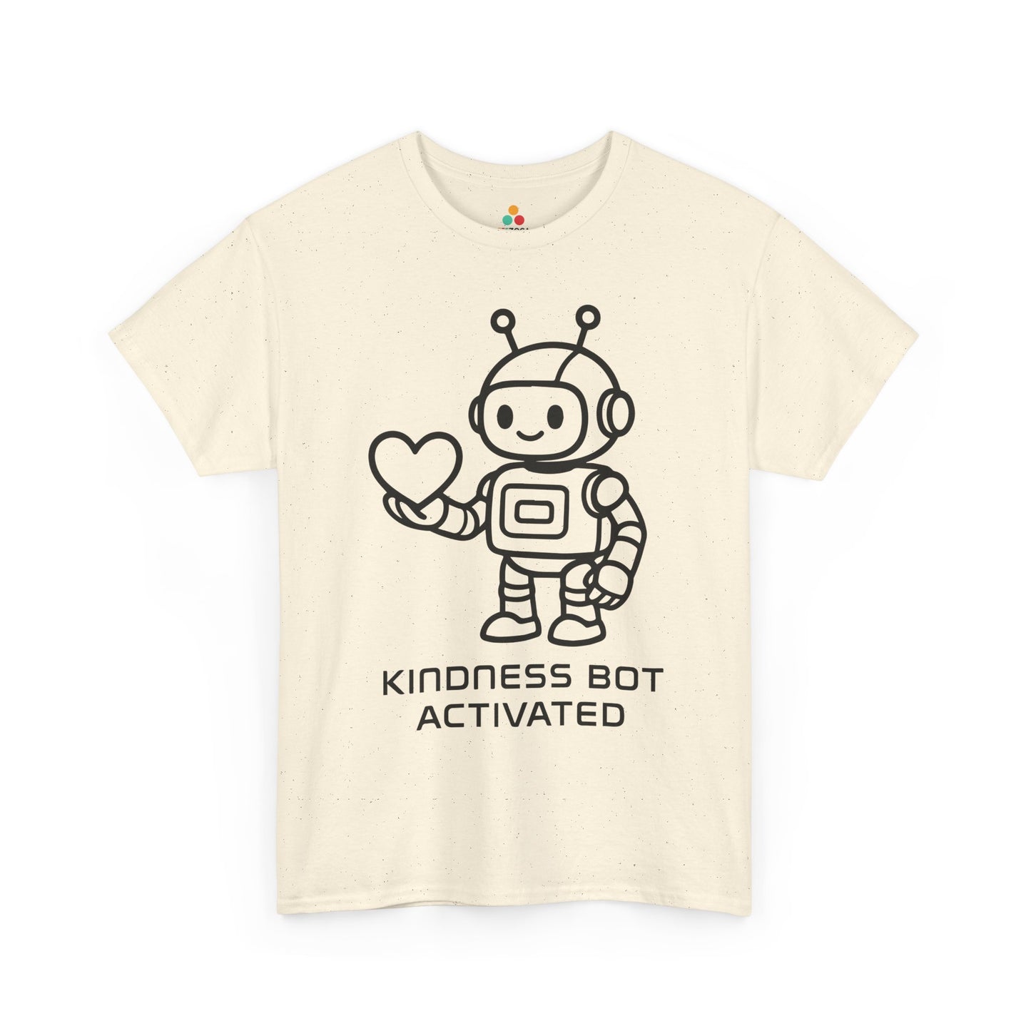Kindness Bot Activated Unisex T-Shirt | Unity Day Kindness Message Tee | TEEZOCA kindness awareness Unisex T-shirt robot kindness design