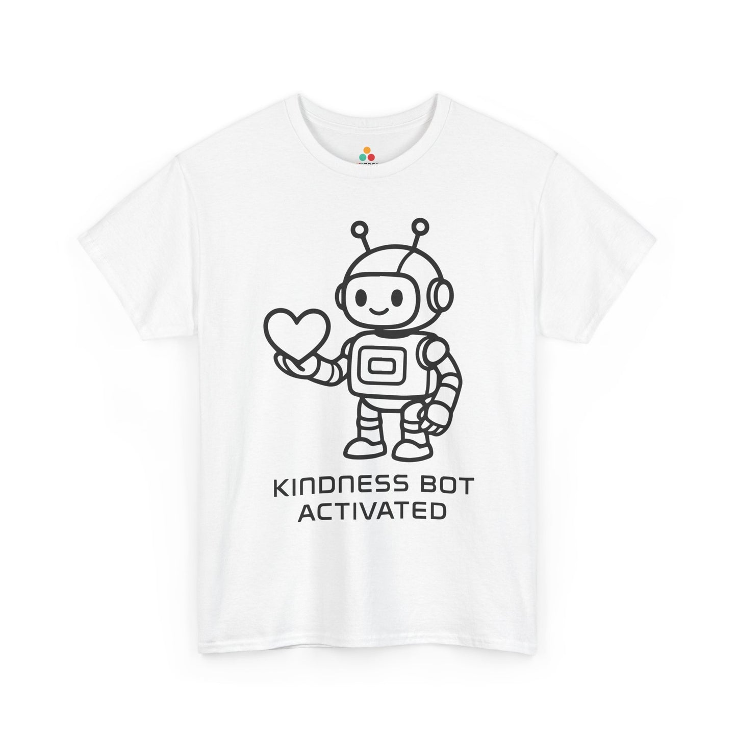 Kindness Bot Activated Unisex T-Shirt | Unity Day Kindness Message Tee | TEEZOCA unity and inclusion Unisex T-shirt kindness bot graphic