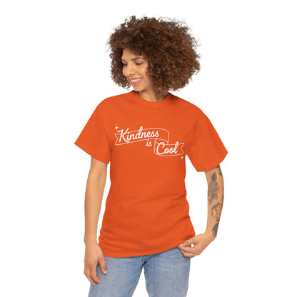 Kindness Is Cool Unisex T-Shirt | Unity Day Be Kind Positive Message Tee | TEEZOCA positive message Unisex T-shirt kindness is cool banner art