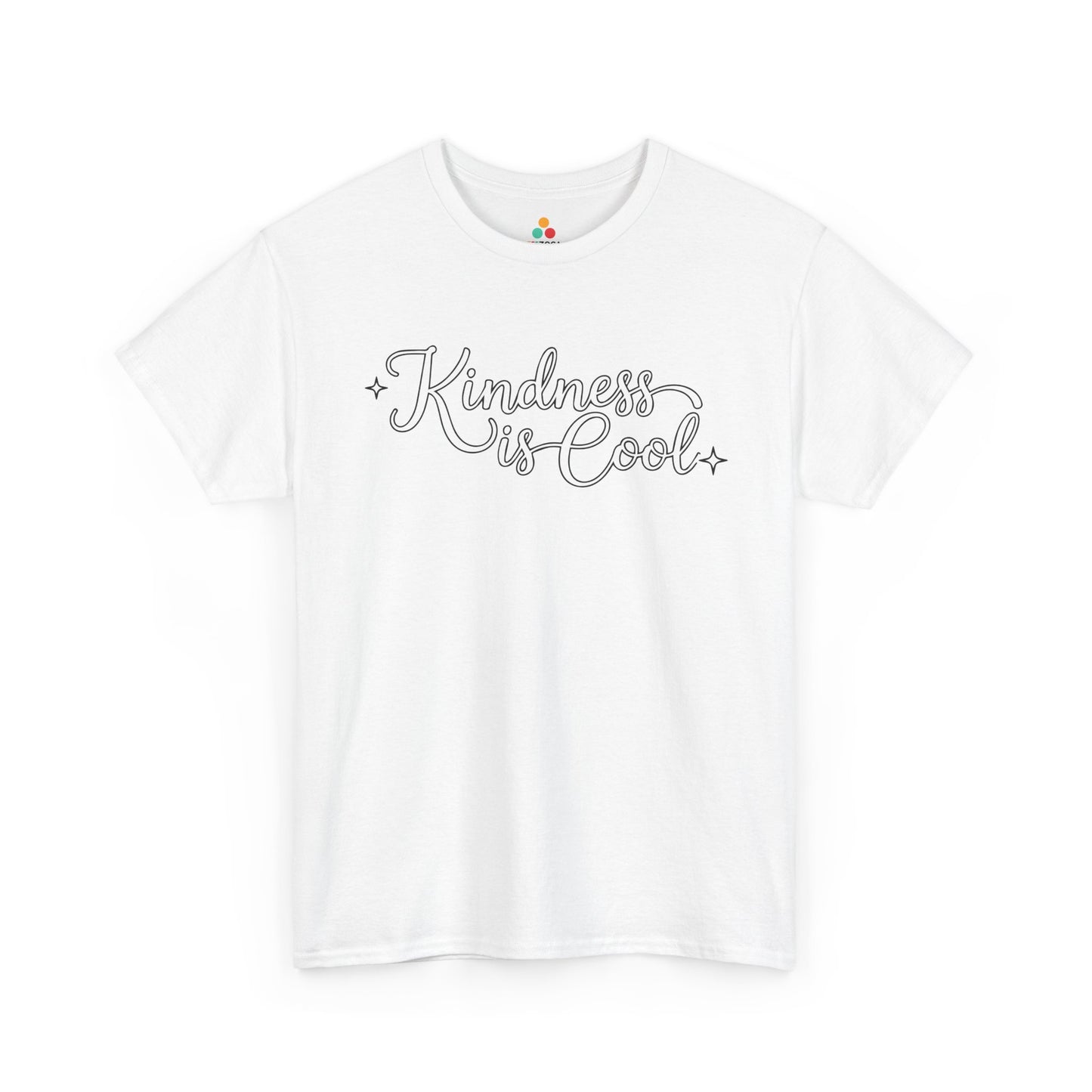 Kindness Is Cool Unisex T-Shirt | Unity Day Positive Message Tee | TEEZOCA kindness slogan Unisex T-shirt minimal script style