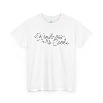 Kindness Is Cool Unisex T-Shirt | Unity Day Positive Message Tee | TEEZOCA kindness slogan Unisex T-shirt minimal script style