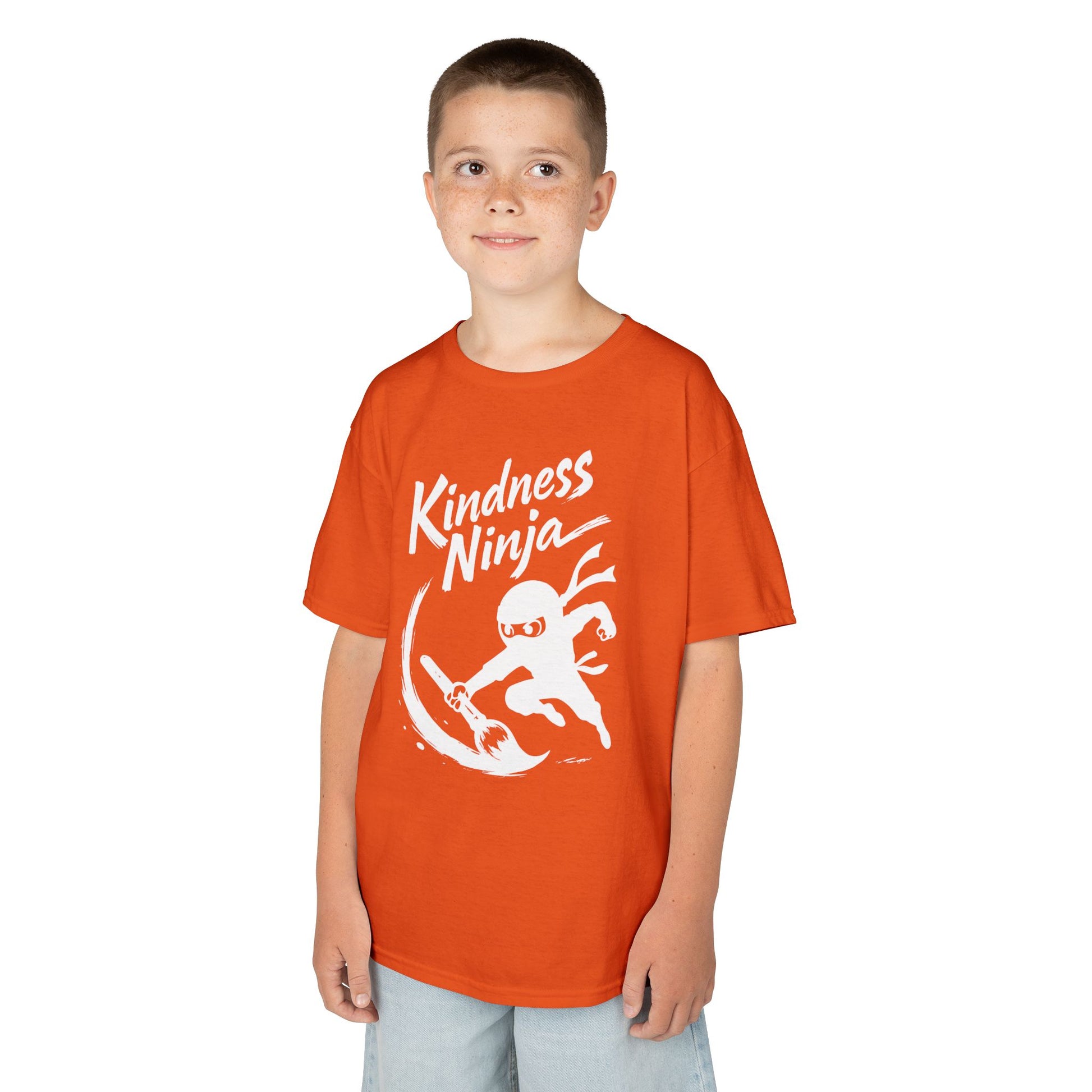 Kindness Ninja Kids T-shirt for Unity Day Anti-Bullying | TEEZOCA 