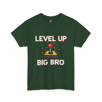 Level Up Big Bro Gamer T-Shirt – Retro Gaming Brother Gift | TEEZOCA 