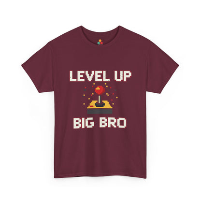 Level Up Big Bro Gamer T-Shirt – Retro Gaming Brother Gift | TEEZOCA 