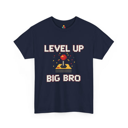 Level Up Big Bro Gamer T-Shirt – Retro Gaming Brother Gift | TEEZOCA 