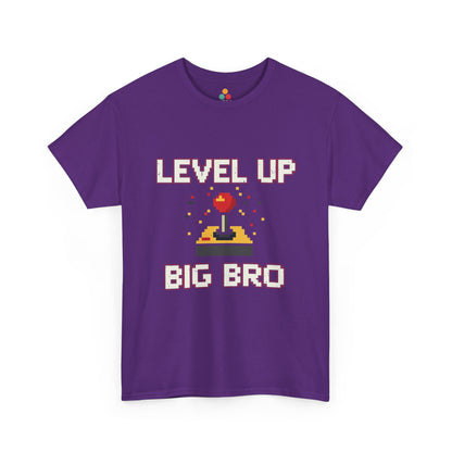 Level Up Big Bro Gamer T-Shirt – Retro Gaming Brother Gift | TEEZOCA 