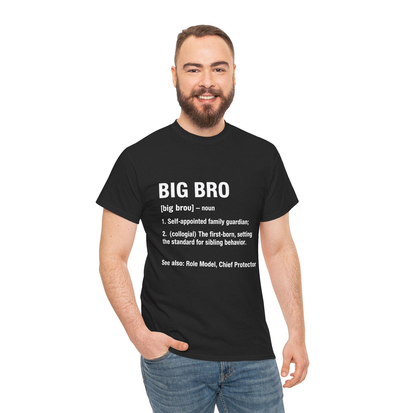 BIG BRO Definition Dictionary T-Shirt – Funny Sibling Gift | TEEZOCA 