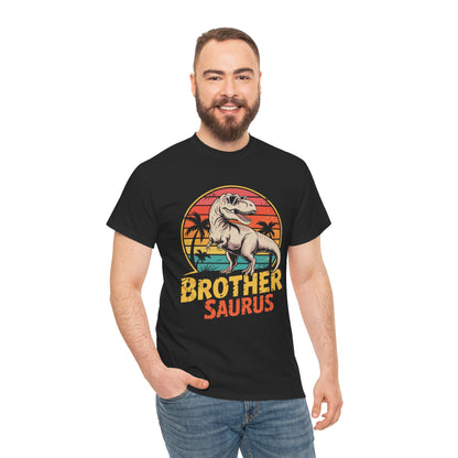 Brothersaurus T-Shirt – Retro Vintage Dinosaur Brother Gift | TEEZOCA 