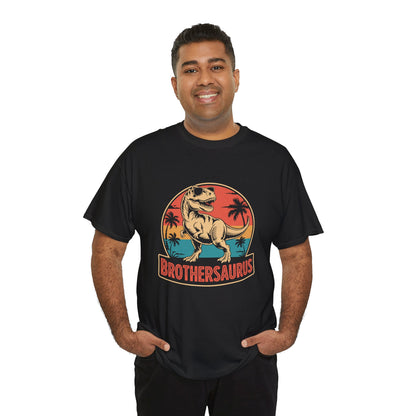 Brothersaurus Dinosaur T-Shirt – Retro Vintage Gift For Brother | TEEZOCA 