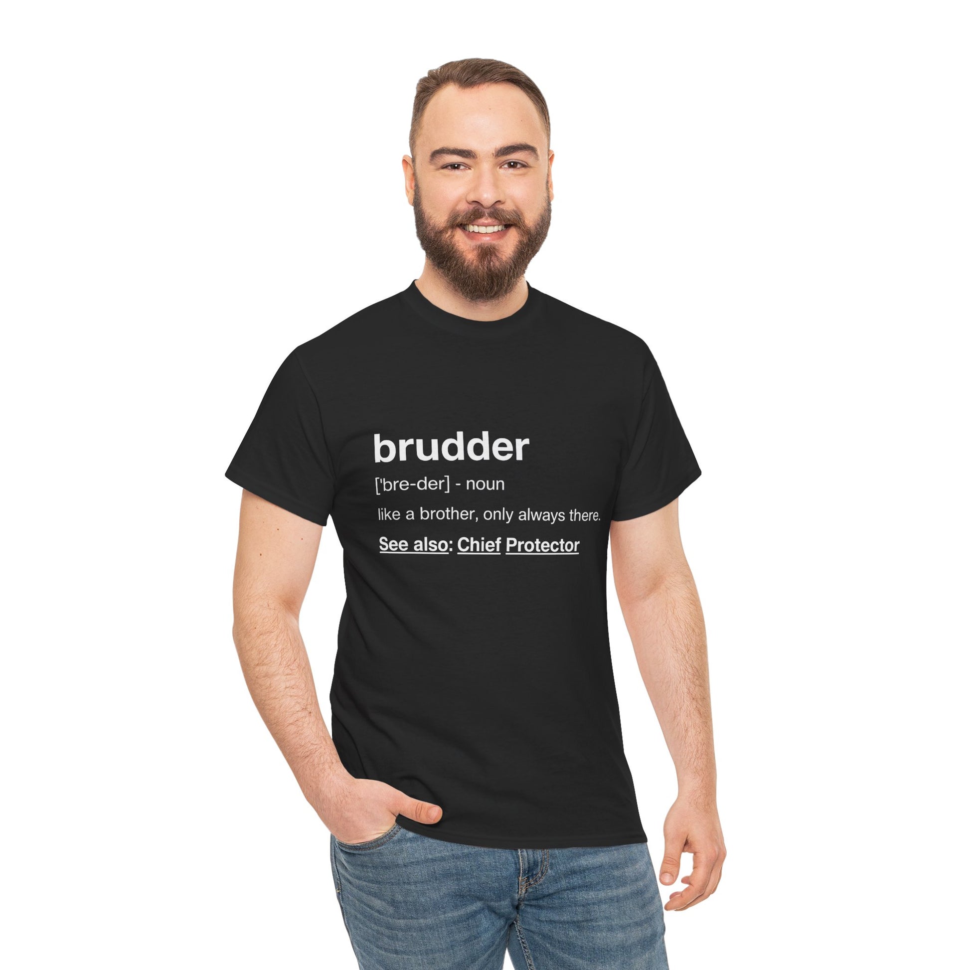 Brudder Definition Dictionary T-Shirt – Funny brother Gift | TEEZOCA 