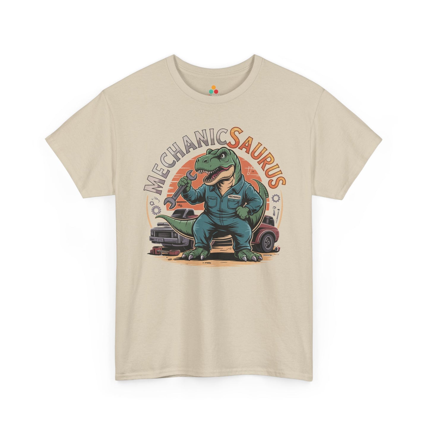 Mechanicsaurus Funny Mechanic Dinosaur Unisex T-shirt | TEEZOCA 