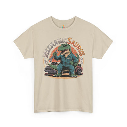 Mechanicsaurus Funny Mechanic Dinosaur Unisex T-shirt | TEEZOCA 