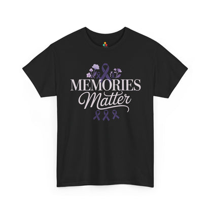 Memories Matter Unisex T-shirt – Alzheimer's Awareness Ribbon | TEEZOCA 