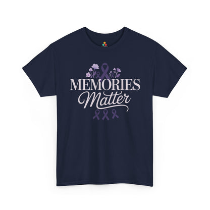 Memories Matter Unisex T-shirt – Alzheimer's Awareness Ribbon | TEEZOCA 