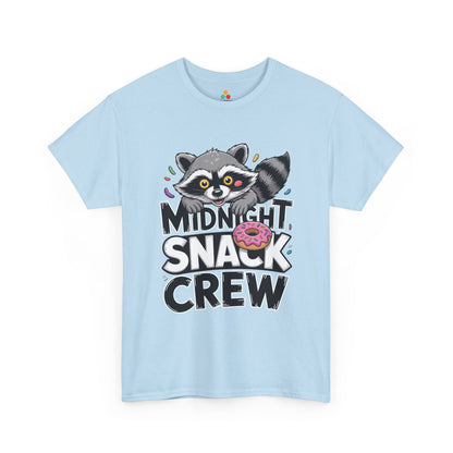Midnight Snack Crew Raccoon Donut Funny Unisex T-shirt Cute Meme | TEEZOCA 