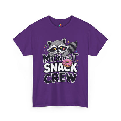 Midnight Snack Crew Raccoon Donut Funny Unisex T-shirt Cute Meme | TEEZOCA 