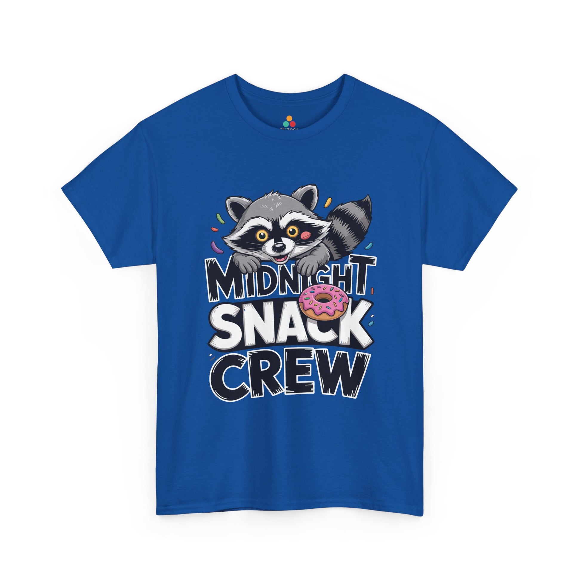 Midnight Snack Crew Raccoon Donut Funny Unisex T-shirt Cute Meme | TEEZOCA 