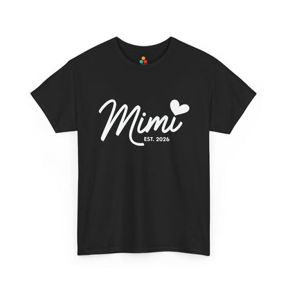 Mimi Est 2026 T-Shirt – New Grandma Heart Gift | TEEZOCA 