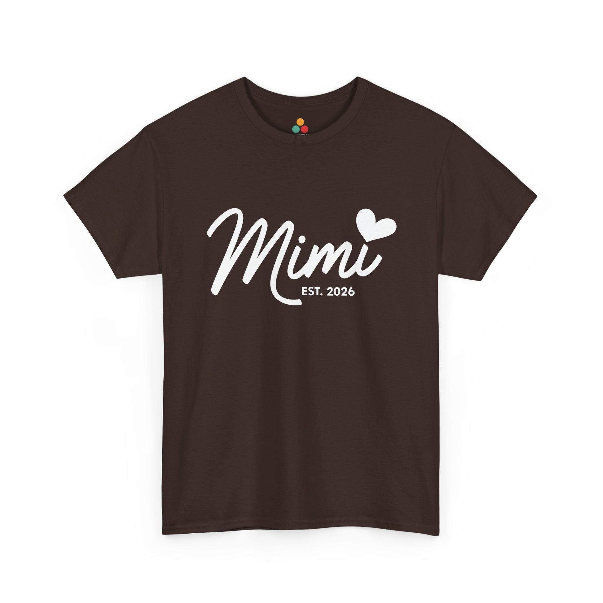 Mimi Est 2026 T-Shirt – New Grandma Heart Gift | TEEZOCA 