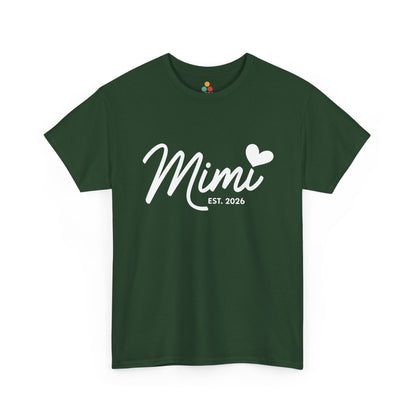 Mimi Est 2026 T-Shirt – New Grandma Heart Gift | TEEZOCA 
