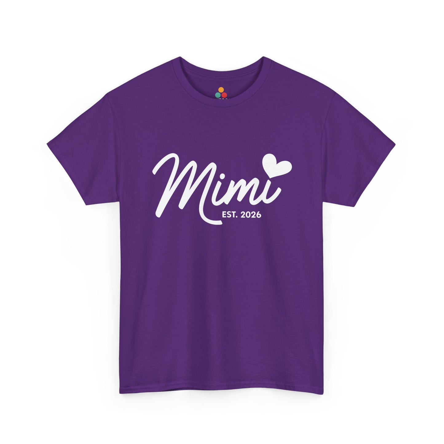 Mimi Est 2026 T-Shirt – New Grandma Heart Gift | TEEZOCA 