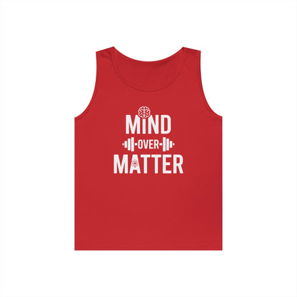 Mind Over Matter Gym Typography Unisex Tank Top for Motivated Lifters | TEEZOCA 