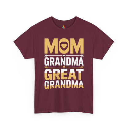 Mom Grandma Great Grandma Women's T-shirt Mother's Day Gift Tee | TEEZOCA 