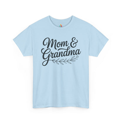 Mom & Grandma Women's T-shirt Minimal Script Mother's Day Gift | TEEZOCA 