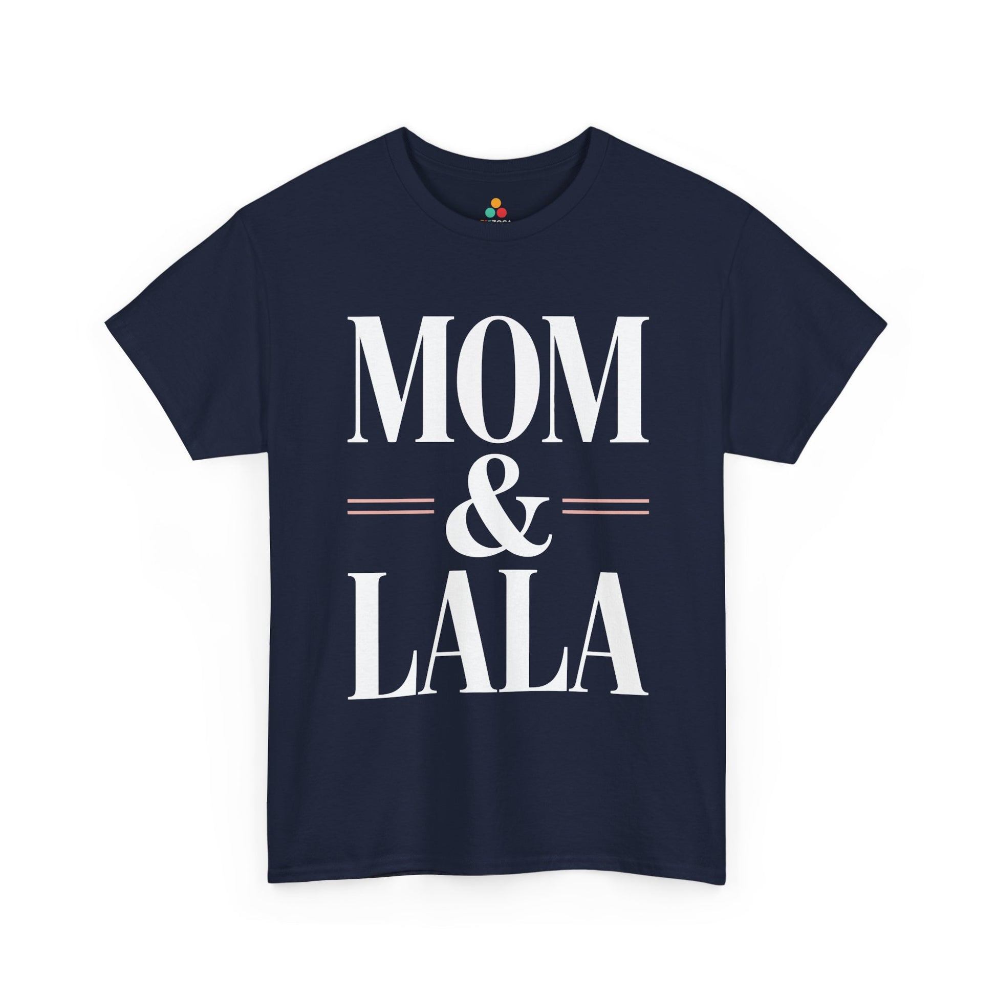 Mom and Lala Women's T-shirt Minimalist Mother's Day Gift Idea | TEEZOCA 