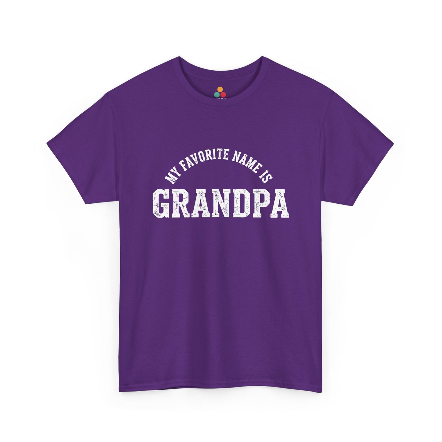 My Favorite Name Is Grandpa Purple T-Shirt – Retro Sarcastic Gift | TEEZOCA 